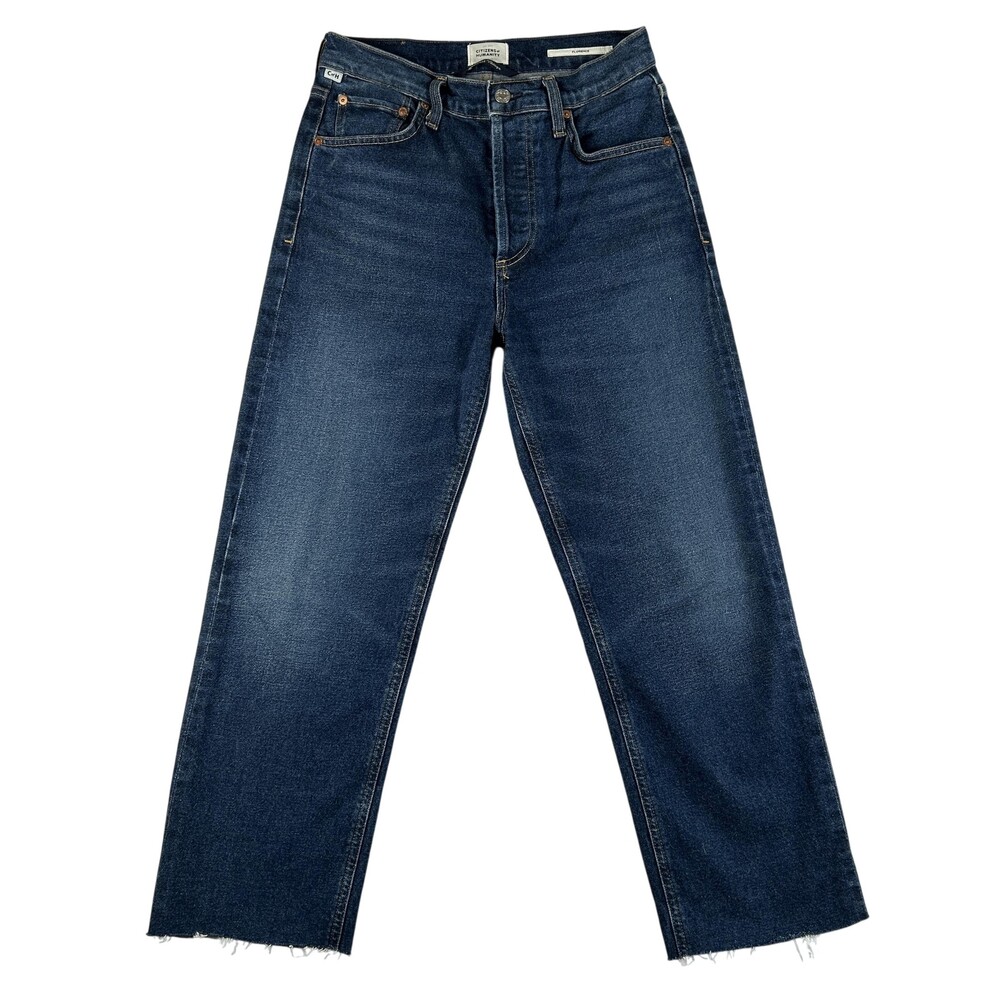 Citizens Of Humanity Florence Jeans Womens 26 High Rise Straight Crop Button Fly